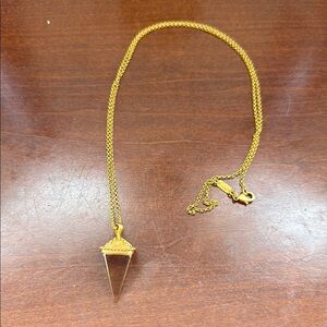 Satya Gold Pendulum Necklace